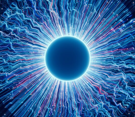 디지털 시대, 눈 건강 지키는 스마트한 습관 A close up of a blue eyeball in the dark